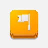 square button flag N13