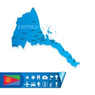 Eritrea vector map
