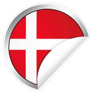 Danish Flag Sticker
