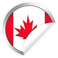 Canadian Flag Sticker