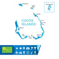 COCOS ISLANDS Map