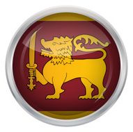 Glossy Button - Flag of Sri Lanka N3