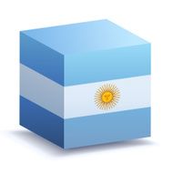 World Flag Cubes Argentina