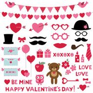 Valentine&rsquo;s day vector set