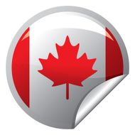 Canadian Flag Sticker N2