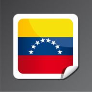 Venezuela flag button N2