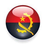 World Flag Button Angola