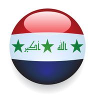 World Flag Button Iraq