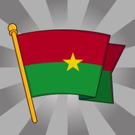 Flag of Burkina Faso N14