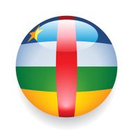 World Flag Button Central African Republic