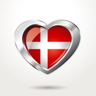 Denmark flag chrome