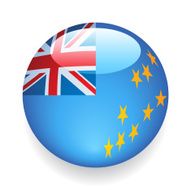 World Flag Button Tuvalu