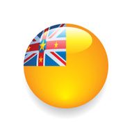 World Flag Button Niue