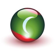 Maldives Flag Sphere