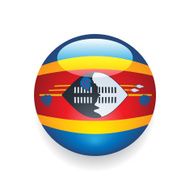 World Flag Button Swaziland