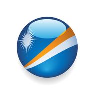 World Flag Button Marshall Islands