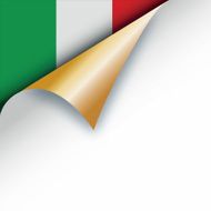 Corner page turn - Italian flag
