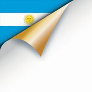 Corner page turn - Argentinian flag N2