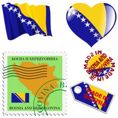 national colours of Bosnia