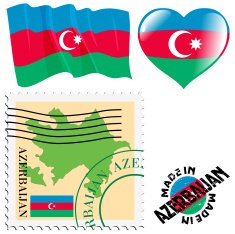 national colours of Azerbaijan