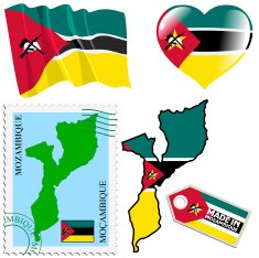 national colours of Mozambique