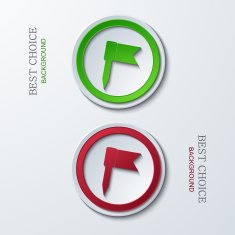 Vector modern circle icons N14