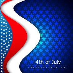 Beautiful 4th of july United States America wave holiday