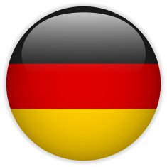 Germany Flag Glossy Button