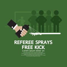 Referee Sprays Free Kick