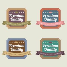 Set of Vintage Retro Badge N7