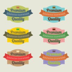 Set of Vintage Retro Badge N10