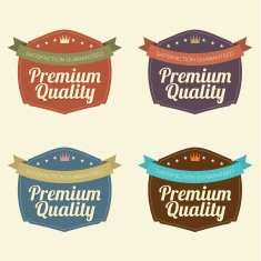 Set of Vintage Retro Badge N19