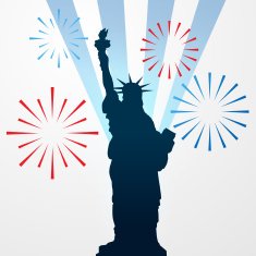 statue of liberty shullouette