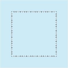 Square flag frame