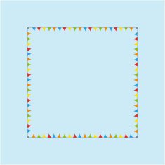 Square flag frame N2