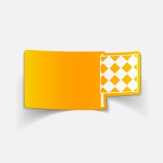 realistic design element linesman flag N46