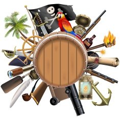 Vector Pirate Concept with Barrel
