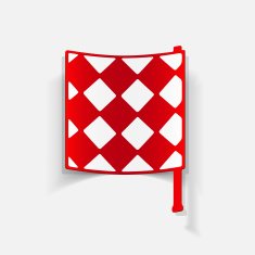 realistic design element linesman flag N52