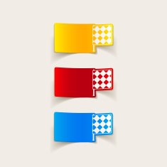 realistic design element linesman flag N54