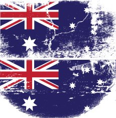 Australia grunge flag N2