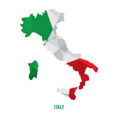 Map of italy N4