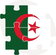 Algerian Flag in puzzle N5