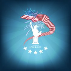 Labor day concept Vector background