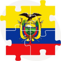 Ecuador Flag in puzzle N3