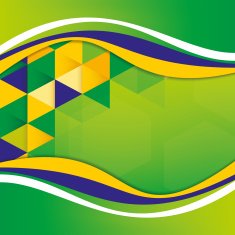 Abstract background Brazil Flag concept