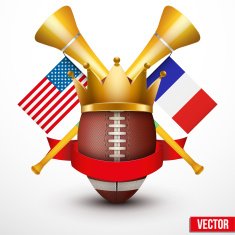 Announcement Sporting Poster with Football Ball N2