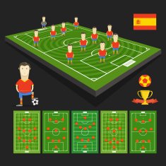 Soccer world cup team presentation