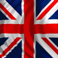 Great Britain flag of silk - Union Jack