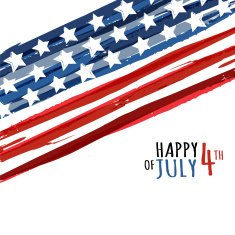Happy 4th of July USA Independence Day Vector abstract background