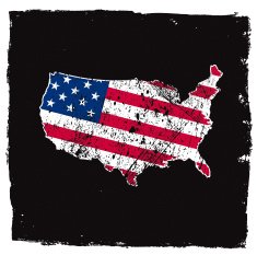 U S A Abstract Grunge Series